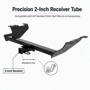 Attelage de <span class=keywords><strong>remorque</strong></span> robuste avec récepteur de 2 pouces en acier galvanisé, support de remorquage pour camion, accessoires OEM personnalisés - Product Image 3
