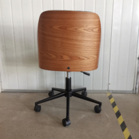 Chaise de bureau moderne pivotante en bois de bonne qualité, pour salle de réunion, bureau, visiteur, ordinateur, maison