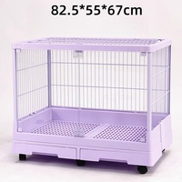Cage pour animaux de compagnie en métal durable avec roue Cage pour animaux de compagnie Cage pour lapins Cage pour hamsters à vendre
