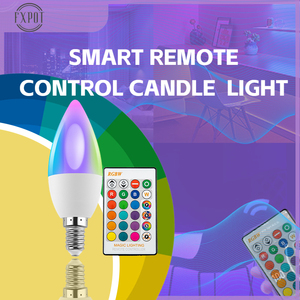 Control de atenuación Voz 5W E14 RGB + WW Luz LED Wifi Smart Life Room Home vela luz Bombilla inteligente para Alexa Google - Product Image 2