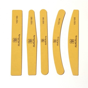 Dũa móng nhựa cứng chắc, in logo tùy chỉnh, cỡ lớn, màu vàng, độ nhám 80/100/150/180/240, có thể giặt, đóng gói riêng - Product Image 5