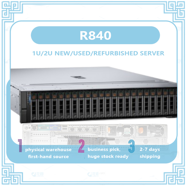 R840 High-Performance Server, Supports 4 Gold 8280 CPUs (102 Cores), 48x128GB Memory