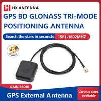 Antenne GNSS HONGXIN pour voiture, pour le positionnement, simple, double et pleine fréquence, connecteur SMA, câble de 1 m, vente chaude directe usine