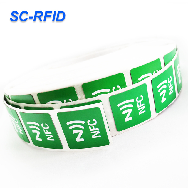 13.56MHz Printable Custom Nfc Stickers RFID NFC Tag RFID Label Sticker Stick on the Back of Mobile Phone