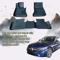 Convient pour 2019 + Mercedes Benz C200 avec des tapis de voiture de protection tous temps