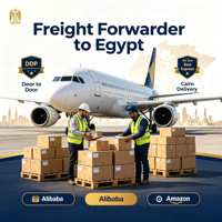 Transitaire Alibaba Amazon vers l'Égypte, Cairo, DDP, service logistique express aérien et maritime porte-à-porte