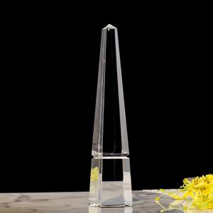 クリアクリスタルオベリスクモダンホームホテルデコレーションクリスタルトロフィーアワードブランクレーザー彫刻用 - Product Image 4