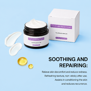 Crema Calmante <span class=keywords><strong>de</strong></span> Óxido <span class=keywords><strong>de</strong></span> <span class=keywords><strong>Zinc</strong></span> OEM para Piel Sensible, Crema Protectora para el Cuidado Facial - Product Image 5
