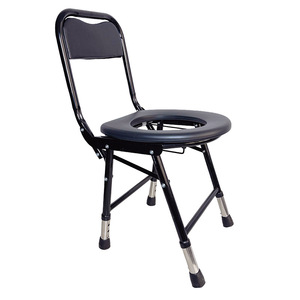 <b>Commode</b> <b>Chair</b> Foldable With Seat Non Slip For Elderly Portable Toilet Health Care Bench Large Square Type - Product Image 1