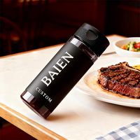 Grado alimenticio 200ml 250ml 360ml Empaquetado de condimentos Tapa abatible Jarabe Miel Botella de plástico para apretar