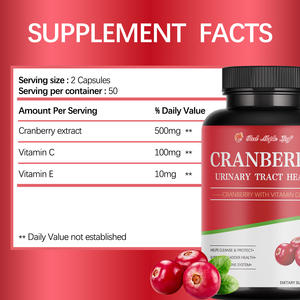 Capsules de canneberge avec fibres prébiotiques |   Soutien à la <span class=keywords><strong>santé</strong></span> urinaire et digestive |   Riche en PAC - Product Image 5