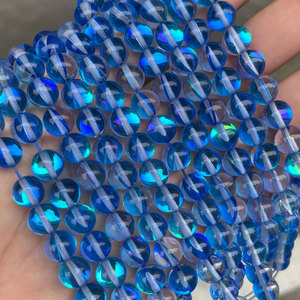 High Quality <strong>Aura</strong> Crystal Flash Shimmer <strong>Beads</strong> 6mm 8mm 10mm 12mm Round Loose Glass <strong>Beads</strong> for Jewelry Making - Product Image 4