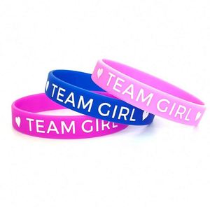กำไลข้อมือซิลิโคนสำหรับงานปาร์ตี้เฉลิมฉลองการเปิดเผยเพศลูกชายและลูกสาว ปรับแต่งเนื้อหาได้ตามต้องการ - Product Image 4