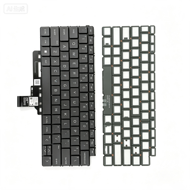 New Backlit US Layout Laptop Replacement Keyboard for HP 14-eu 0013dx, Black Without Frame Notebook Repair Spare Parts Wholesale