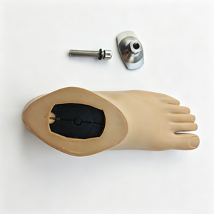 Prótesis de pierna de poliuretano duradero de 22-28 cm con pie Sach y núcleo de plástico, con adaptador de pie - Product Image 6