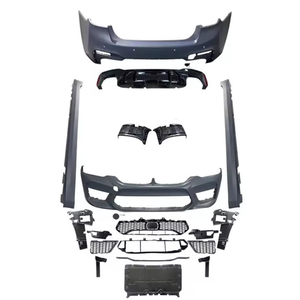 Para <span class=keywords><strong>BMW</strong></span> 2018-2020 Kit de carrocería para G30 actualización a nuevo estilo G30 LCI M5 incluye faldón lateral de parachoques de coche con parrilla para 2021 + nuevo tipo - Product Image 2