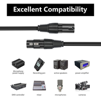 Câble Xlr vers Xlr 3m 5m 10m 20m connecteur de câble de Microphone Audio professionnel 3 broches mâle et femelle Microphone câble Xlr