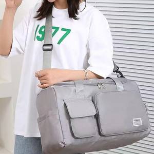 I-0629 Offre Spéciale voyage sport sac de sport fermeture éclair poche humide compartiment à chaussures résistant à l'eau léger polochon fourre-tout sac de transport - Product Image 5