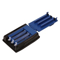 Machine à rouler les cigarettes manuelle en plastique à triple tube de 8,0 mm, portable, à pousser et tirer, pour le remplissage de tabac, vente en gros