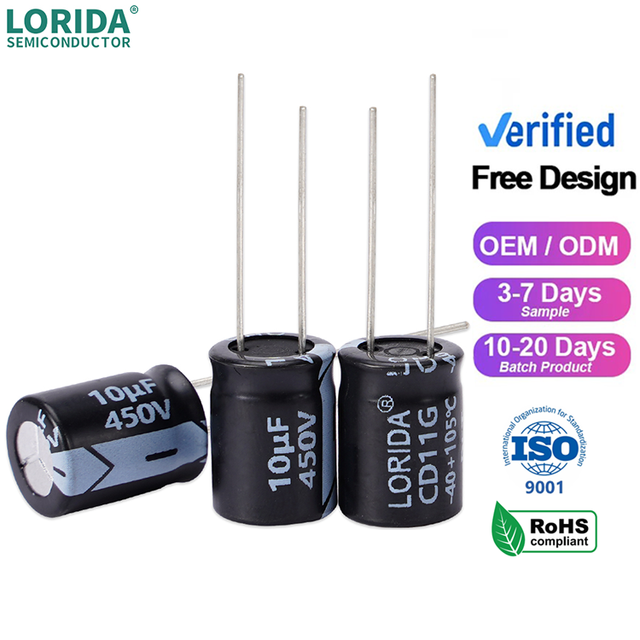 Factory Price 50V 22UF 5*11Mm 15000Uf 25V 22000Uf 10000Uf 450V Electrolytic Capacitors
