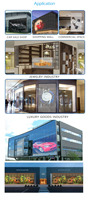 Écran transparent P3.91 pour intérieur, scène 3D, affichage LED interactif intelligent en verre couleur pleine, mur d'affichage