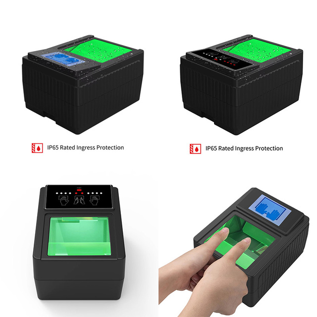FAP50 Biometric Fingerprint Scanner 10 Finger Slap Scan Technology USB Supported Android/Windows/Linux