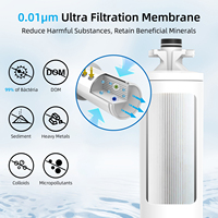 Système de purification d'eau UF sous évier à 4 étages, filtres composites PP+AC CTO+UF, économie d'eau, filtration 0,01 micron, usage domestique