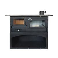 Poêle à bois autoportant de style design moderne 7KW pour hôtel, appartement, salon intérieur, foyer, chauffage 50-60 m²