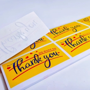 custom thank you sticker sheet - Product Image 2