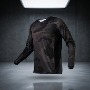 Maillot de Ciclismo MTB Transpirable con Absorción de Humedad, Estampado de Camuflaje, Logotipo Personalizado, para Ciclismo de Descenso, Bicicleta de Montaña, Unisex, Trail Racing, 100% - Product Image 3