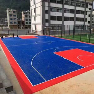 Revêtement de sol sportif polyvalent portable pour pickleball et handball Installation facile PP Interlocking Court avec lignes - Product Image 4