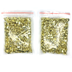 5/6/7/8/9/10/12/15mm Rivets en métal argent Bronze <span class=keywords><strong>dor</strong></span>é noir Rivets en cuir Double face accessoires de bagages couvercle à pression en métal - Product Image 4