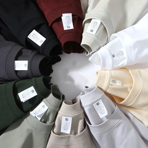เสื้อยืดแขนยาวสีพื้นเรียบ ผ้าฝ้าย 100% หนัก 240gsm สำหรับผู้ชาย สไตล์ลำลอง รับสกรีนโลโก้ ขายส่ง - Product Image 1