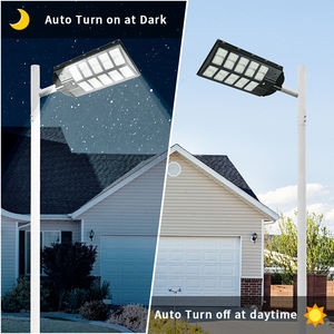 100W açık sokak ışıkları güneş enerjili IP65 su geçirmez güneş sokak lambası <span class=keywords><strong>Dusk</strong></span> şafak güneş güvenlik sel lambaları hareket sensörü - Product Image 6