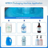 Machine de remplissage et de capsulage de bouteilles de détergent liquide de blanchisserie automatique 1L 5L Machine de remplissage de gel nettoyant pour savon à vaisselle