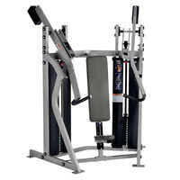 Machine de musculation professionnelle en acier à double pile de poids réglable, isolatérale, pour presser les pectoraux, le dos et les bras en position assise, conception sûre et durable