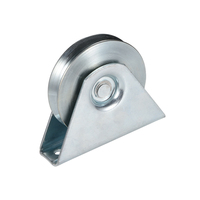Poulie de rouleau de roue de portail coulissant universel à usage intensif pour piste avec roulement unique de rainure U/V/Y