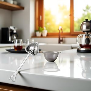 Hot Selling Stainless Steel Heart-Shaped <b>Tea</b> <b>Infuser</b> with Convenient Pushing Handle - Product Image 2