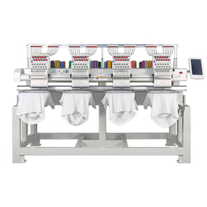 New 4 <b>Head</b> Computerized Cap Embroidery Machine Motor Automatic Thread Trimmer Color Change 10" LCD Display Home Use - Product Image 1