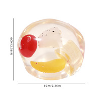 Balle à presser en TPR Vaseline Fruit Squeeze Ball à rebond lent, jouet anti-stress parfumé pour enfants