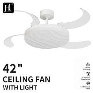 Ventilador de Techo Invisible LED con Luz Blanca Neutra para Sala de Estar, de Alta Calidad, Ahorro de Energía, 42W, Hierro y ABS, con Control Remoto - Product Image 3