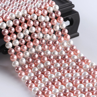 6MM-16MM haute qualité arc-en-ciel blanc coquille perles perles perles bijoux collier Bracelet perles en vrac pour la fabrication de bijoux
