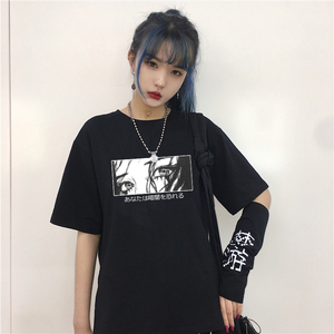 Tops <span class=keywords><strong>de</strong></span> mujer Are You Afraid of the Dark <span class=keywords><strong>Camiseta</strong></span> informal japonesa Harajuku Dark Anime Print Moda suelta Verano Mujer <span class=keywords><strong>Camiseta</strong></span> - Product Image 1