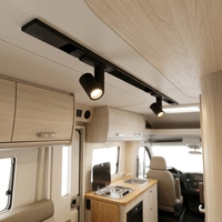 Éclairage sur rail linéaire pour camping-car, projecteur intérieur 12 volts, éclairage sur rail LED, système d'éclairage sur rail LED pour camping-car, projecteur de plafond pour camping-car