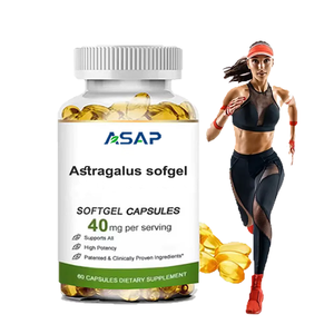 Capsules organiques pures de Sofgel de racine d'astragale Capsule d'astragale d'OEM 60-90 capsules/bouteille - Product Image 1