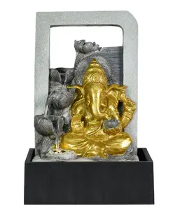 Boeddha Standbeeld Hars Fontein Indoor Feng Shui Decoratie Woondecoratie Indian Religieus Boeddhisme India Hars Beeldje Geno