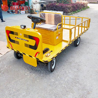 Chariot de transport électrique à plateau plat de 1000 kg pour entrepôt logistique, vente chaude