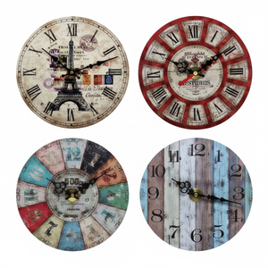 Tokyo Living angolare artigianale circolare orologio da parete Interior Design inglese - Product Image 1