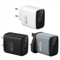 Chargeur mural USB C 45W, adaptateur double port PD, bloc de charge rapide Type C pour iPhone, Galaxy et ordinateur portable