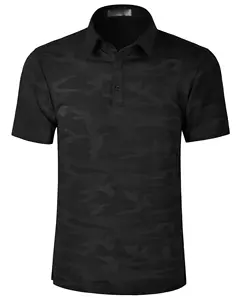 2023 New Custom Logo Embroidered Oversized Camo Allover Graphic Printing Men's Golf Polo Shirts